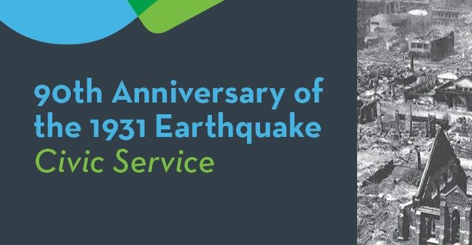 90th Anniversary of the 1931 Earthquake Civic Service