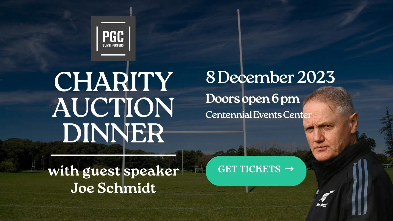 PGC Charity Auction Dinner with guest speaker Joe Schmidt