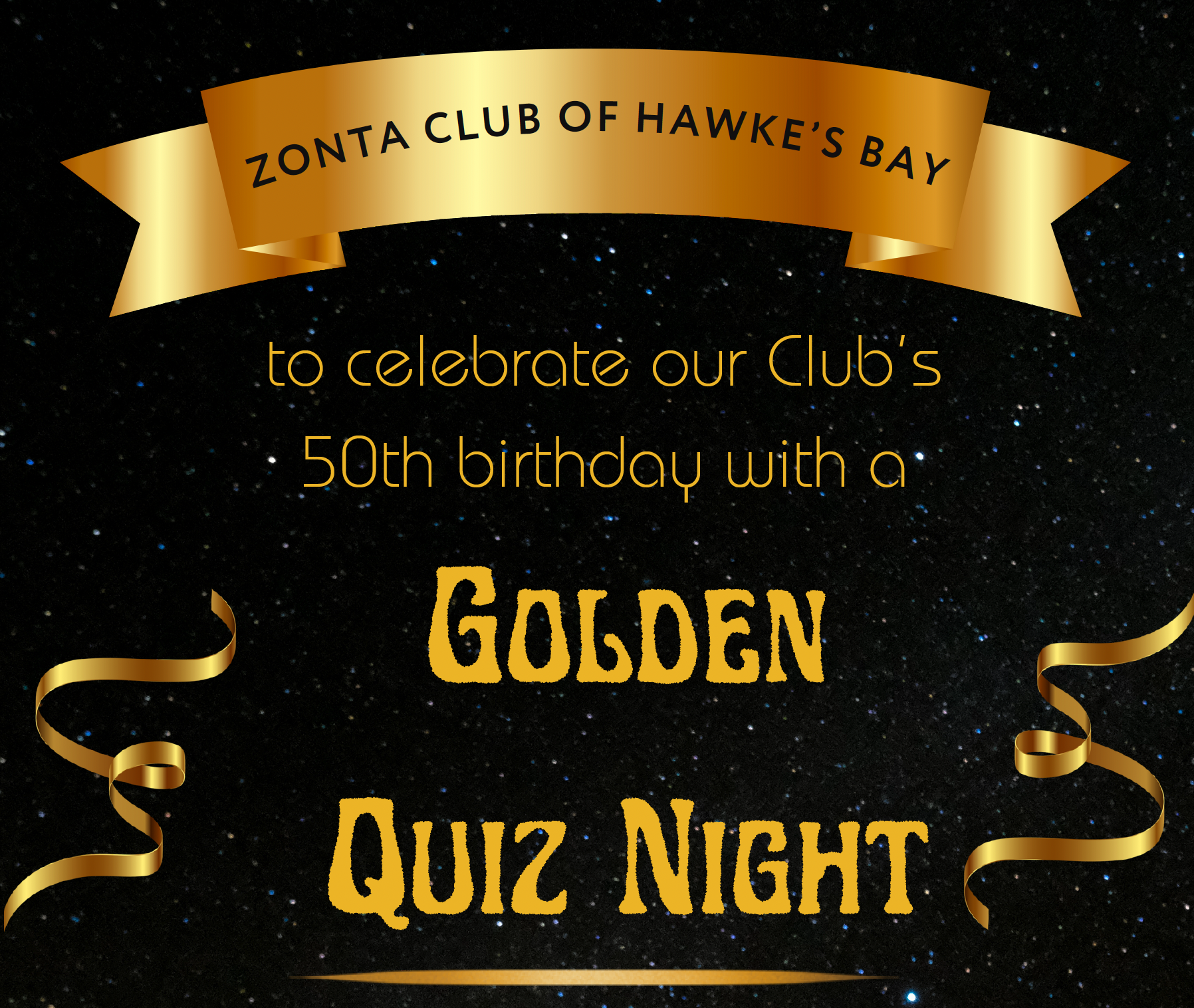 Zonta Hawke's Bay 50th Birthday Golden Quiz Night