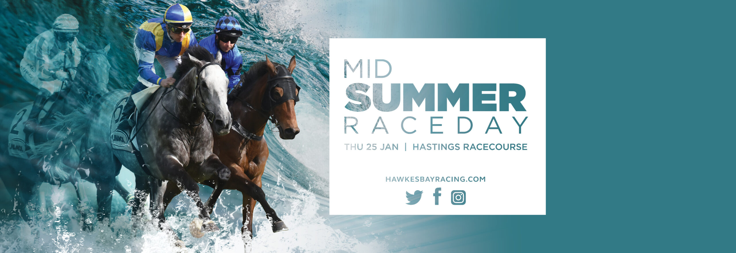 Mid Summer Raceday - Facebook Banner thin